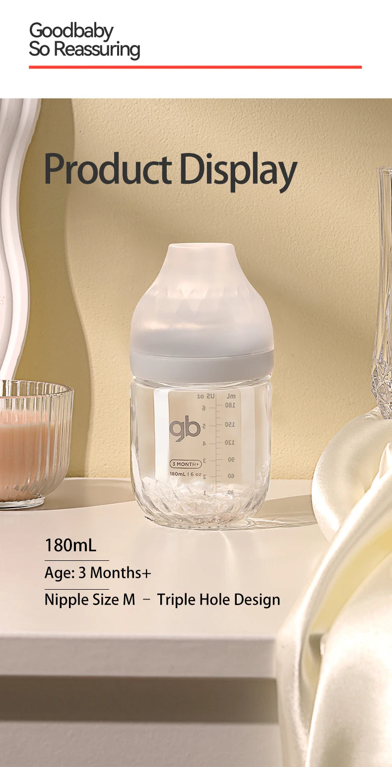 Platinum Series Glass Baby Bottle