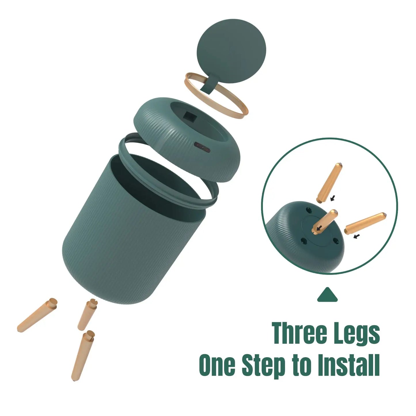 Touchless Motion Sensor Modern Trash Can