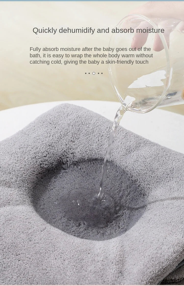 Hooded Baby Bath Towel / Bathrobe Blanket
