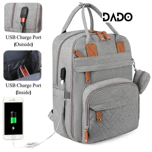 Multi-Function Diaper Backpack | Waterproof Baby Bag for Moms & Dads