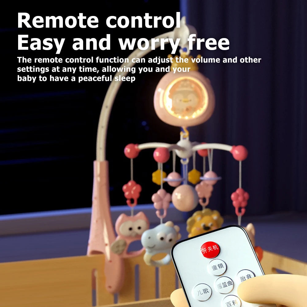 Remote Control Crib Mobile with Projector and Night Light