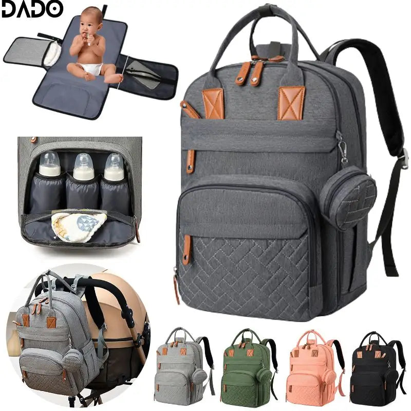 Multi-Function Diaper Backpack | Waterproof Baby Bag for Moms & Dads